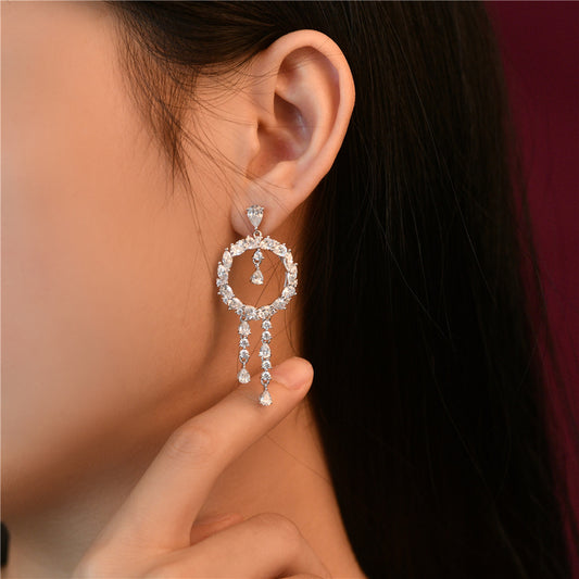 2025 New S925 Sterling Silver 0.6ct White Pear-shaped 4x6mm Minimalist Stud Earrings | Unique Design Women's Earrings