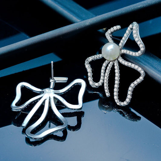 925 Sterling Silver Earrings Natural Pearl Stud Earrings - Elegant & Versatile Daily Wear