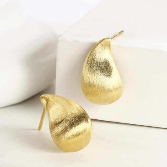 Sterling Silver Earrings 18K Gold Plated Earrings Stud Earrings