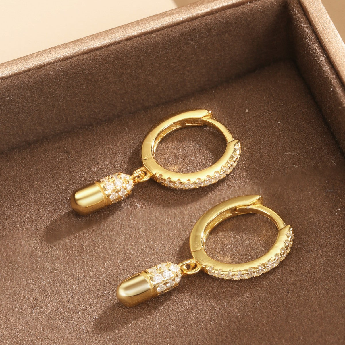 Sterling Silver Earrings 18K Gold Plated Earrings Drop Earrings Hoop Earrings