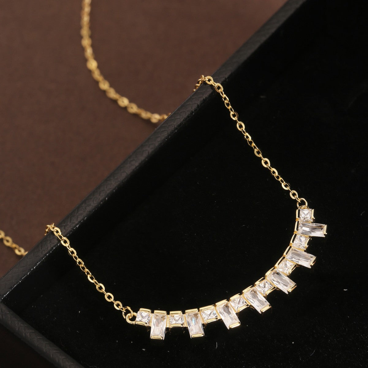 Piano Necklace Sterling Silver Necklace 18K Gold Plated Necklace