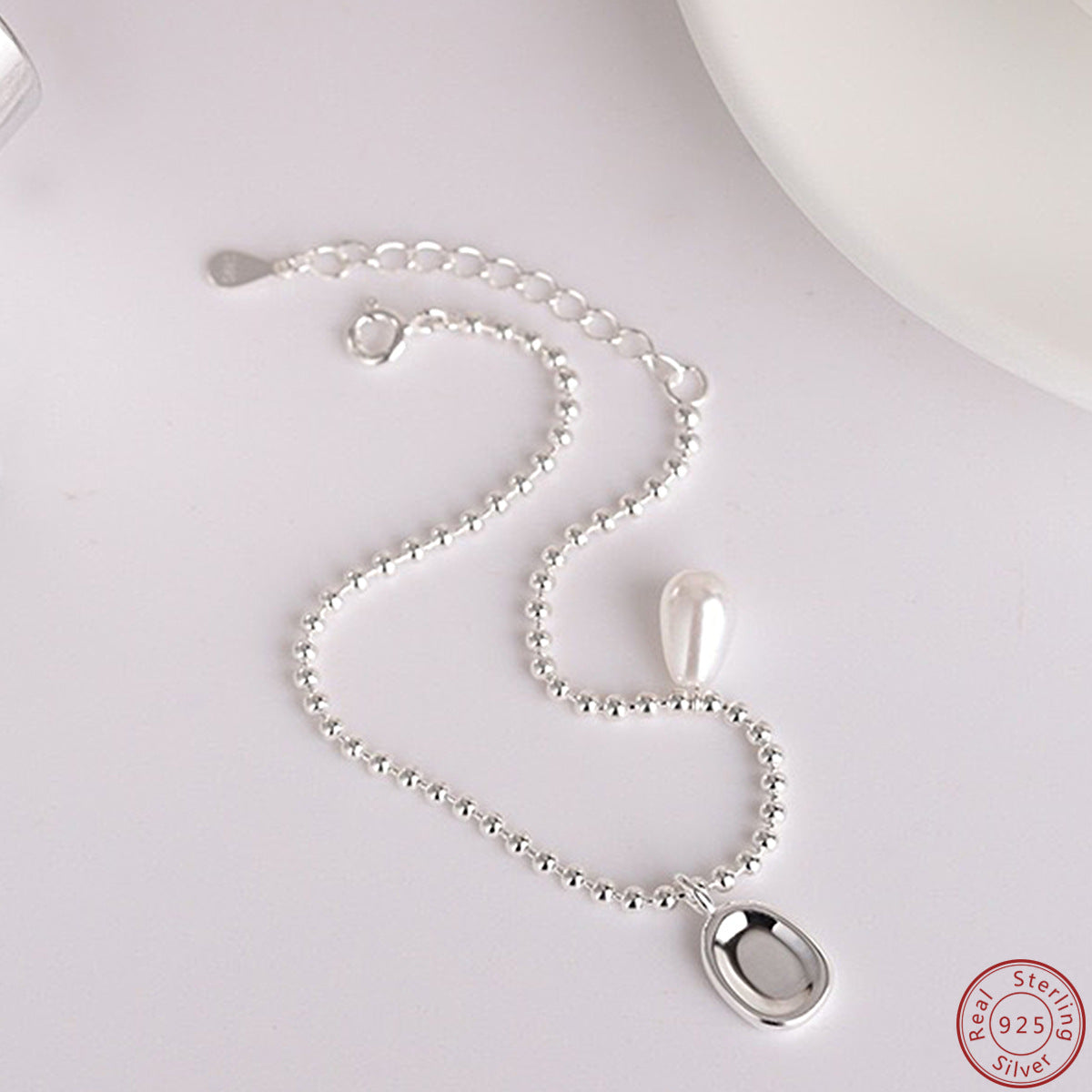 Pearl Bracelet Sterling Silver Bracelet Bead Bracelet