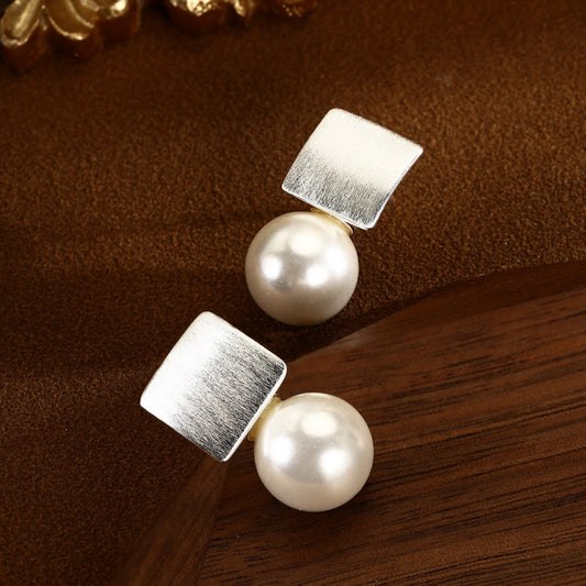 Pearl Earrings Sterling Silver Earrings Drop Earrings