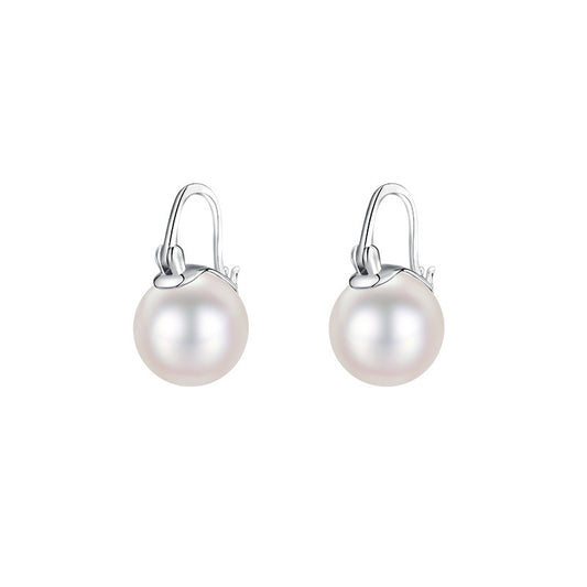 Pearl Earrings Sterling Silver Earrings