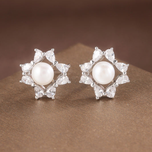 Freshwater Pearl Earrings Sterling Silver Earrings