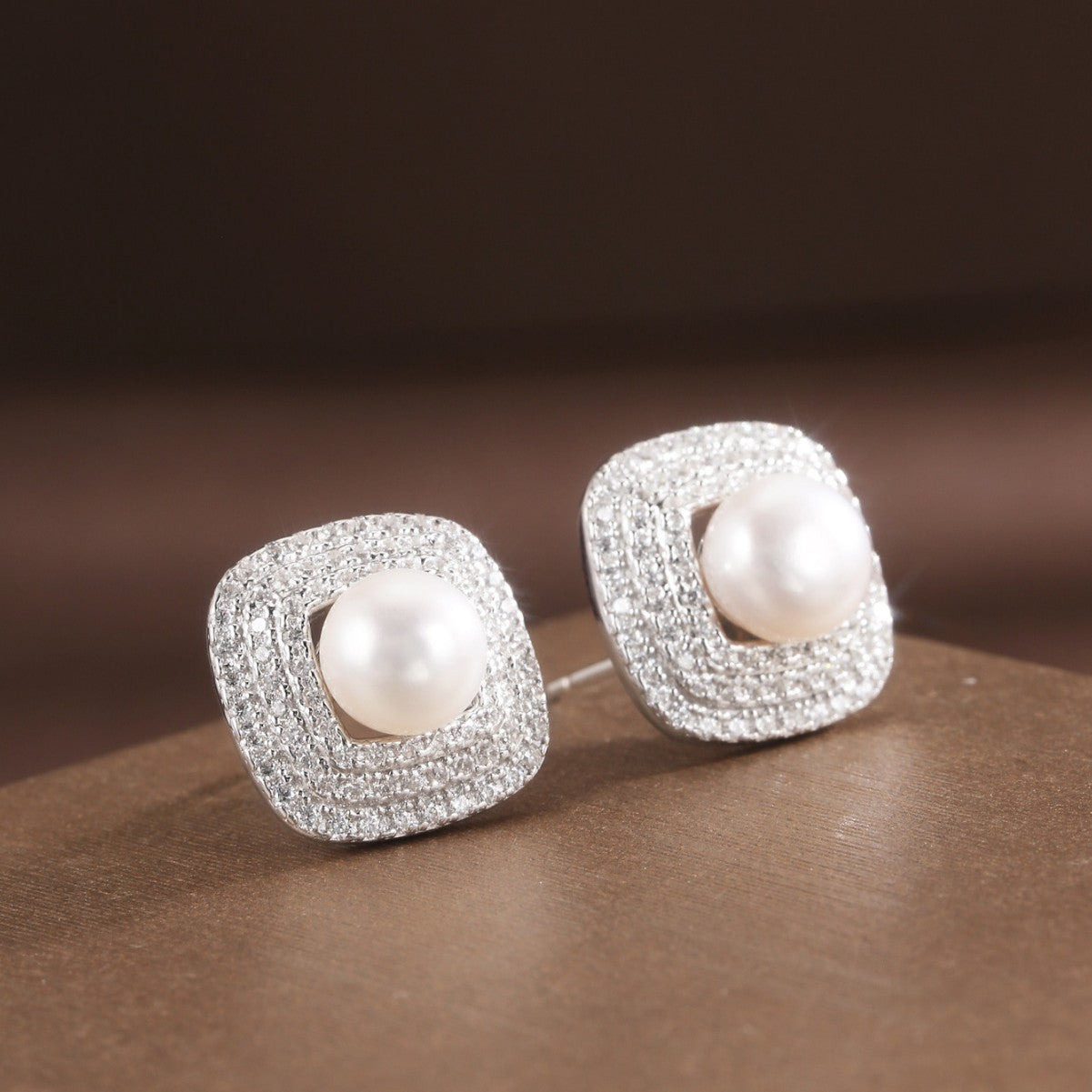 Freshwater Pearl Earrings Sterling Silver Earrings