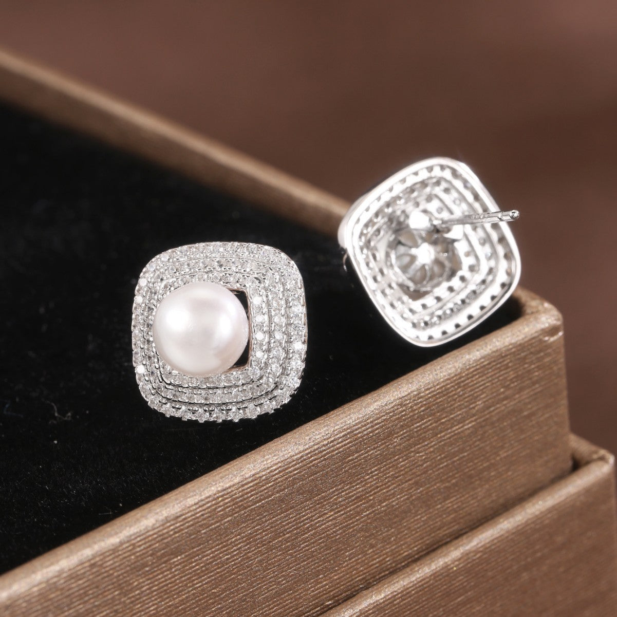 Freshwater Pearl Earrings Sterling Silver Earrings