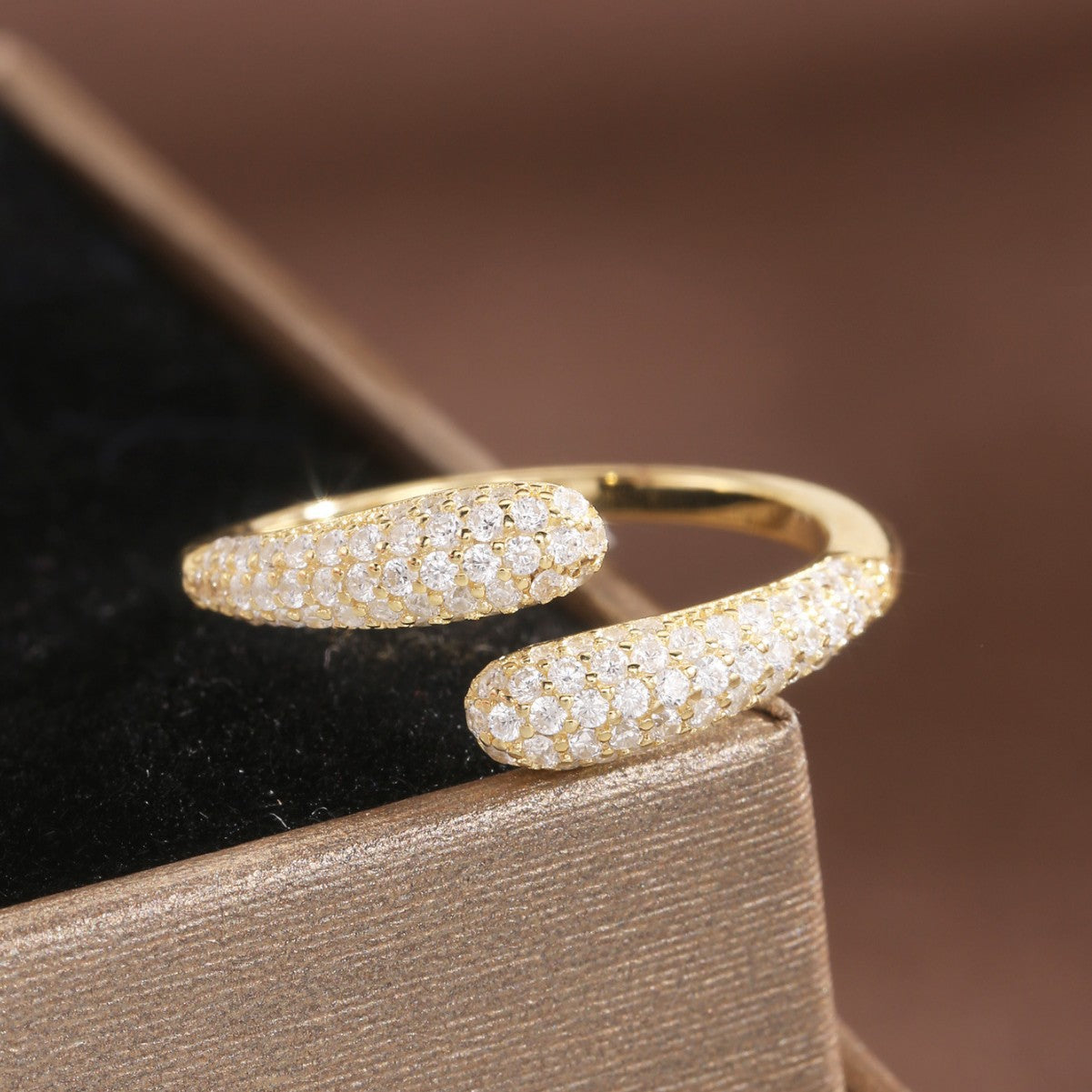 Ring Sterling Silver Ring 18K Gold Plated Ring