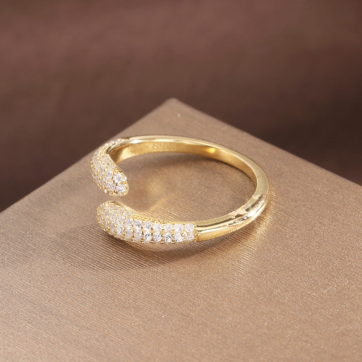 Ring Sterling Silver Ring 18K Gold Plated Ring