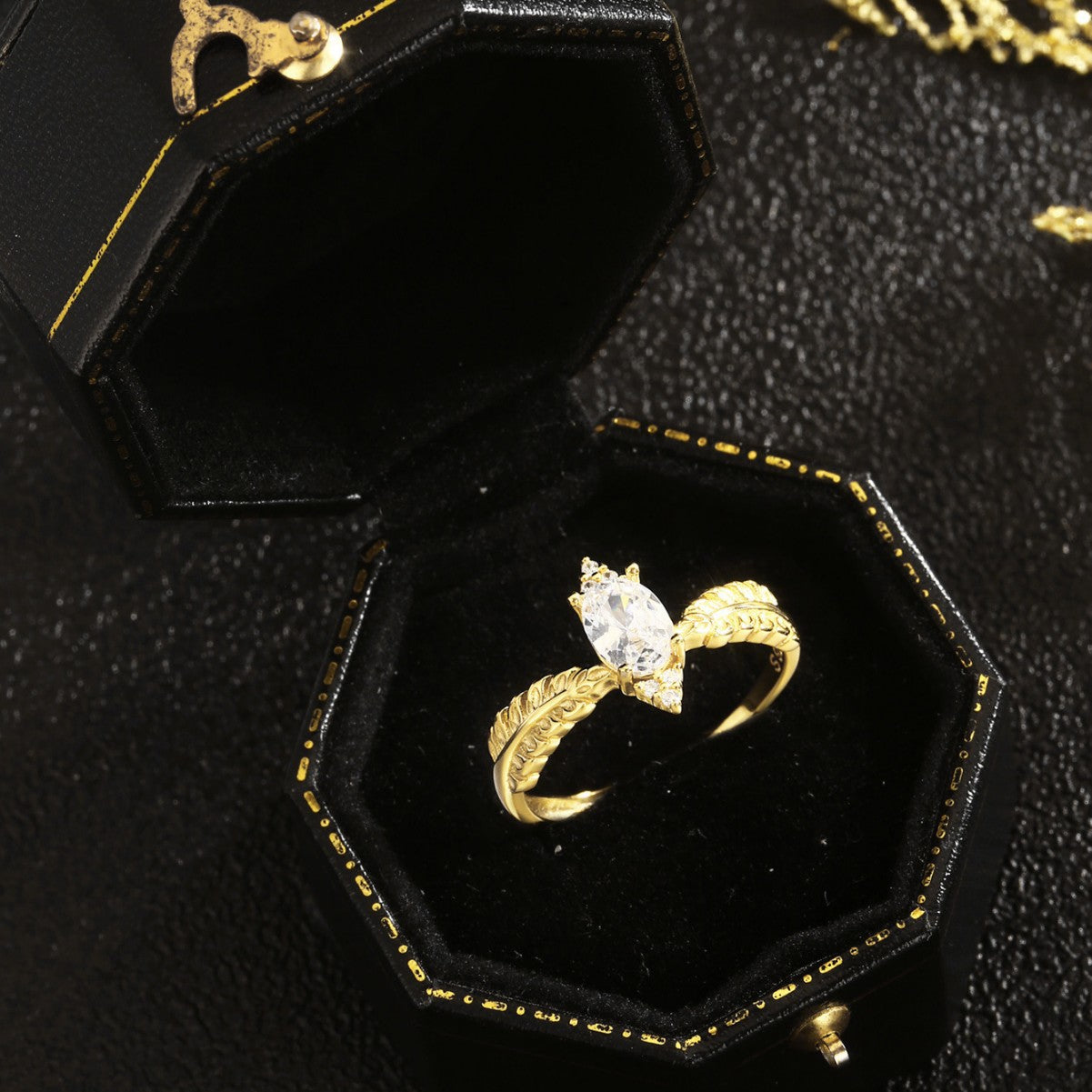 Sterling Silver Ring 18K Gold Plated Ring