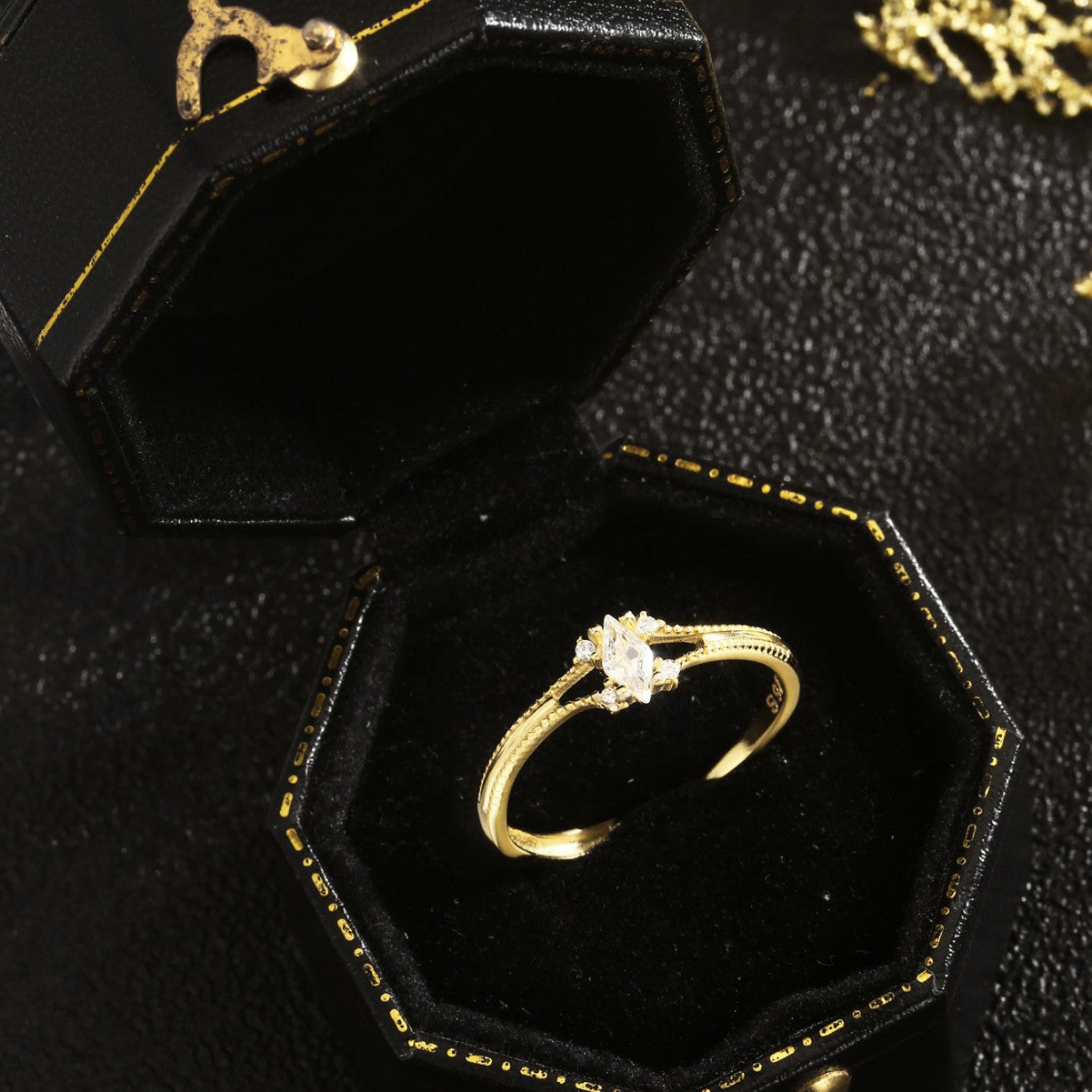 Sterling Silver Ring 18K Gold Plated Ring