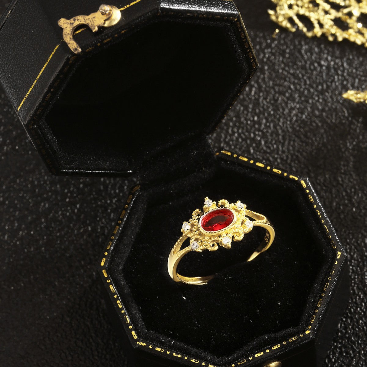 Sterling Silver Ring 18K Gold Plated Ring
