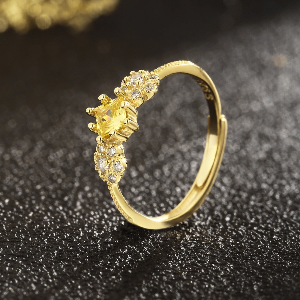 Sterling Silver Ring 18K Gold Plated Ring