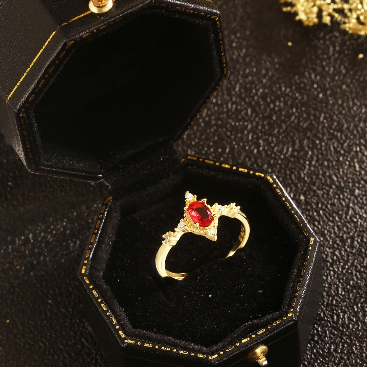 Sterling Silver Ring 18K Gold Plated Ring