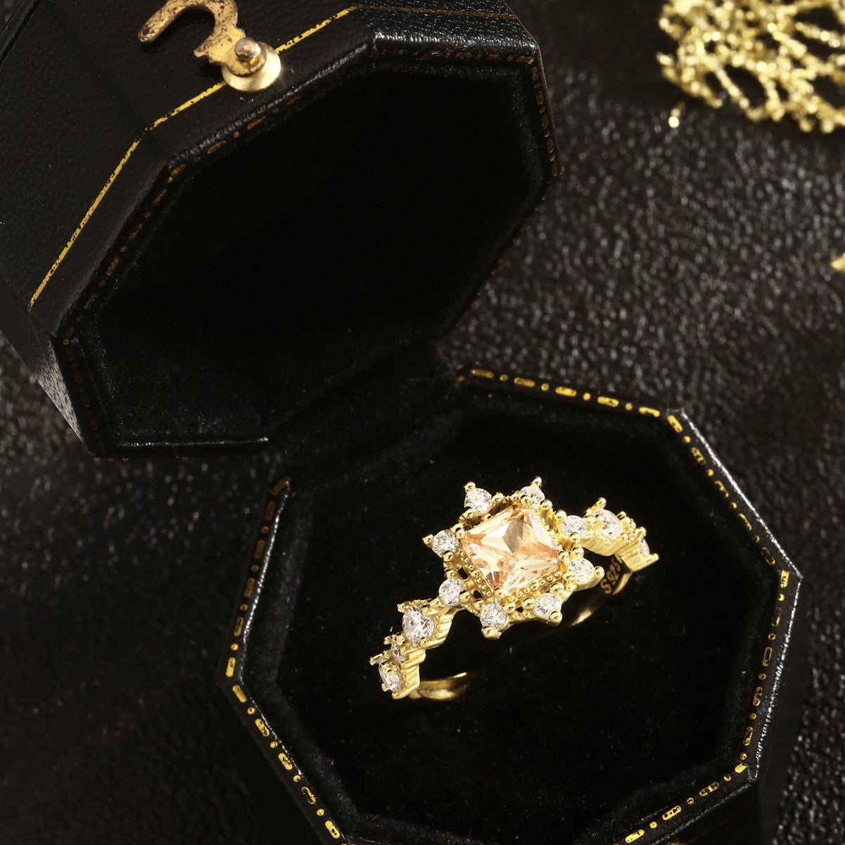 Sterling Silver Ring 18K Gold Plated Ring