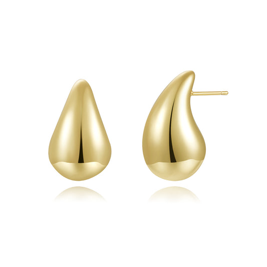 18k Gold plated earrings waterdrop