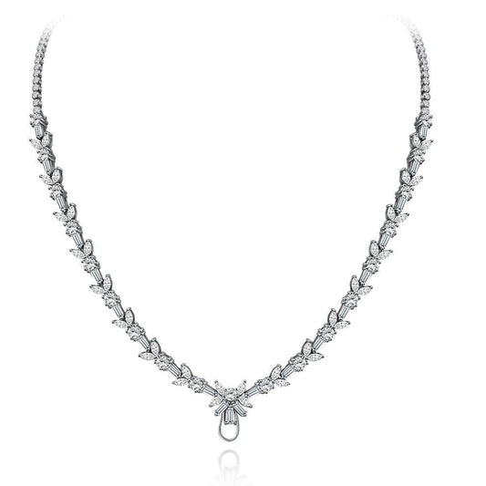 2025 New 0.5Ct Round 4mm S925 Sterling Silver Chain, 43cm (Pendant Not Included)