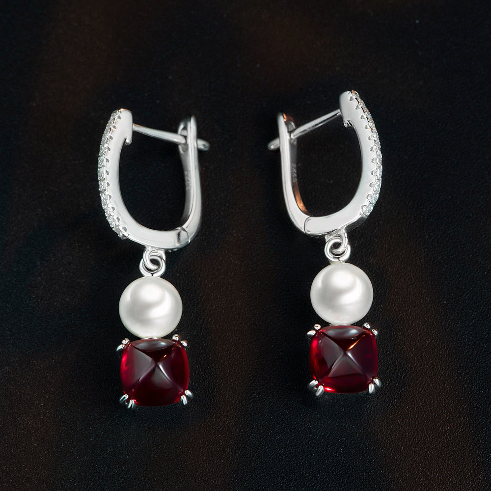 925 Silver Earrings Sterling with pearl