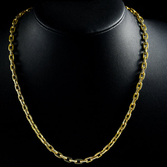 2025 New 8Ct Cushion 8x12mm Cuban Chain 925 Silver Necklace, 37-50cm