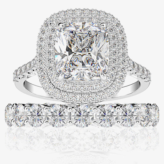 Diamond ring with a white background and 'SHIPEI JEWELRY' branding.