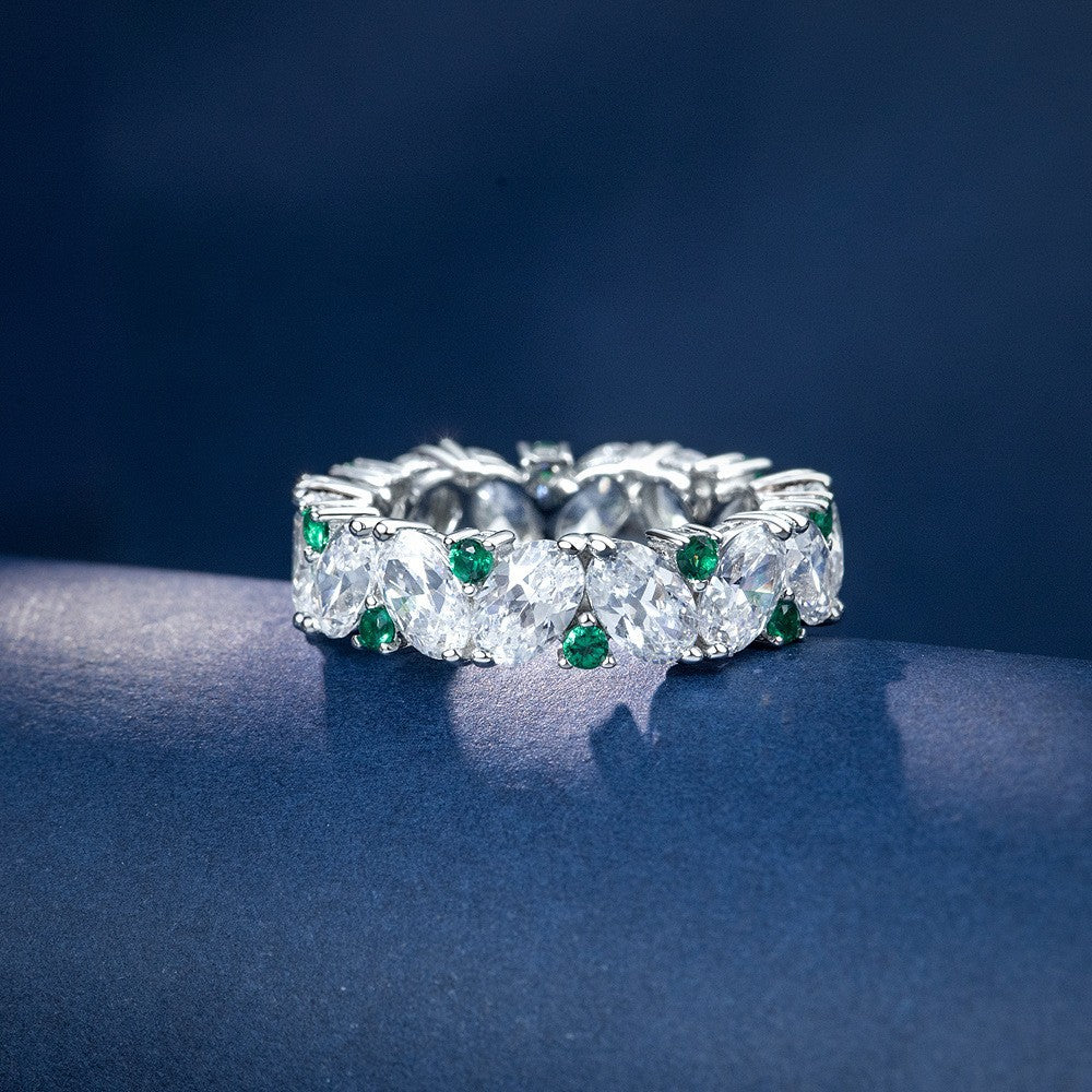 2025 New Arrival: S925 Sterling Silver Ring Emerald