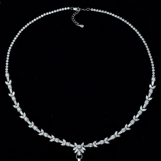 2025 New 0.5Ct Round 4mm S925 Sterling Silver Chain, 43cm (Pendant Not Included)