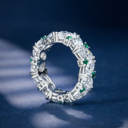 2025 New Arrival: S925 Sterling Silver Ring Emerald