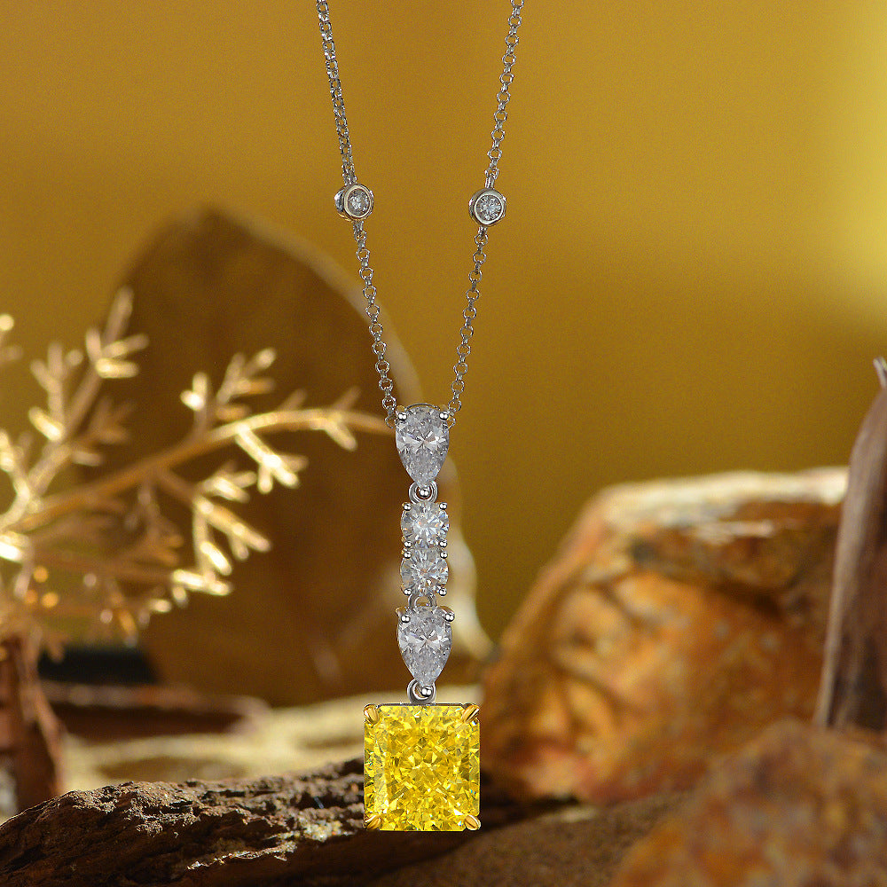 New 16Ct Rectangle 11x12mm Cross Pendant Versatile Necklace, 40+5cm