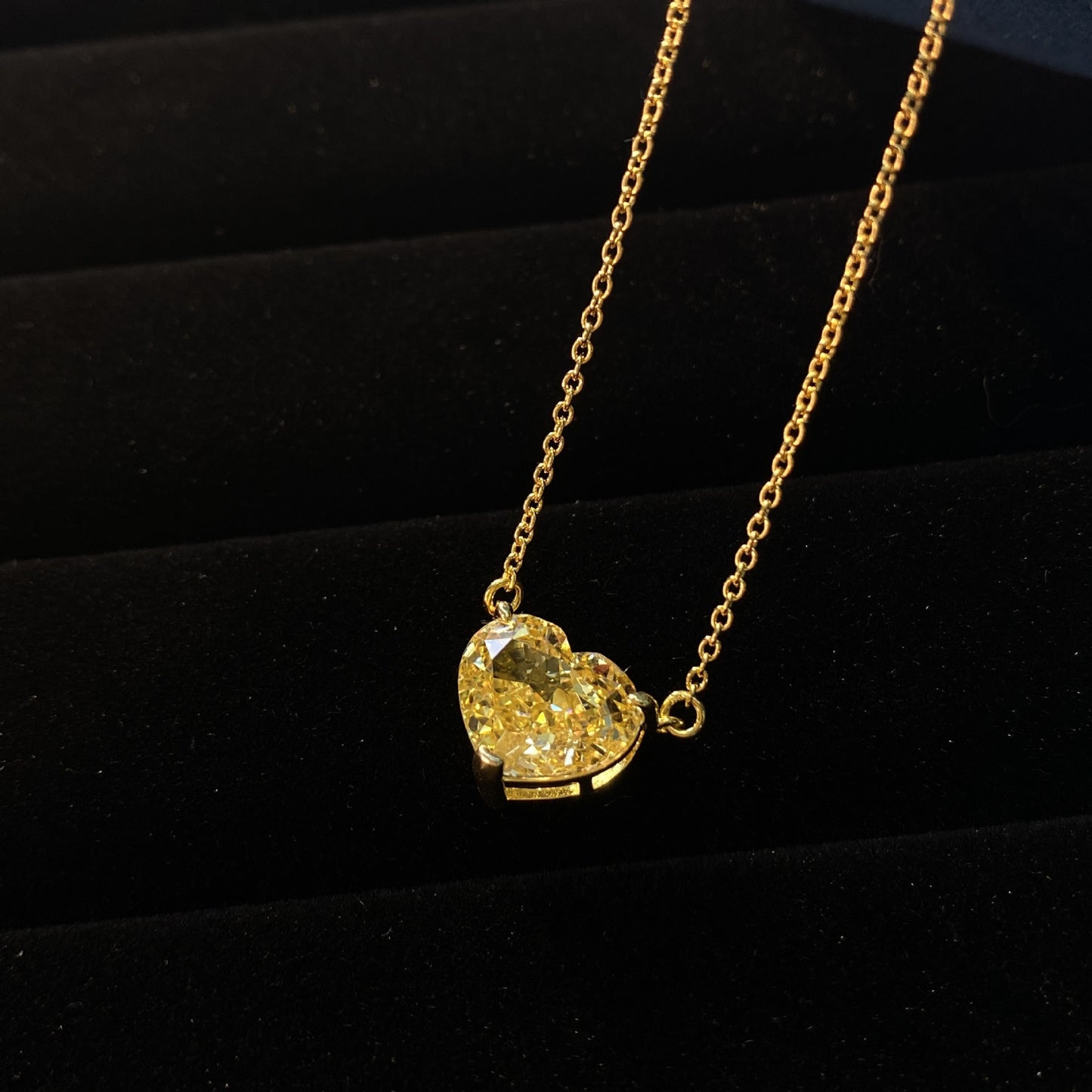 10Ct Heart 10x12mm 925 Silver Necklace with Gold Plated Pearl Chain, 40+3cm