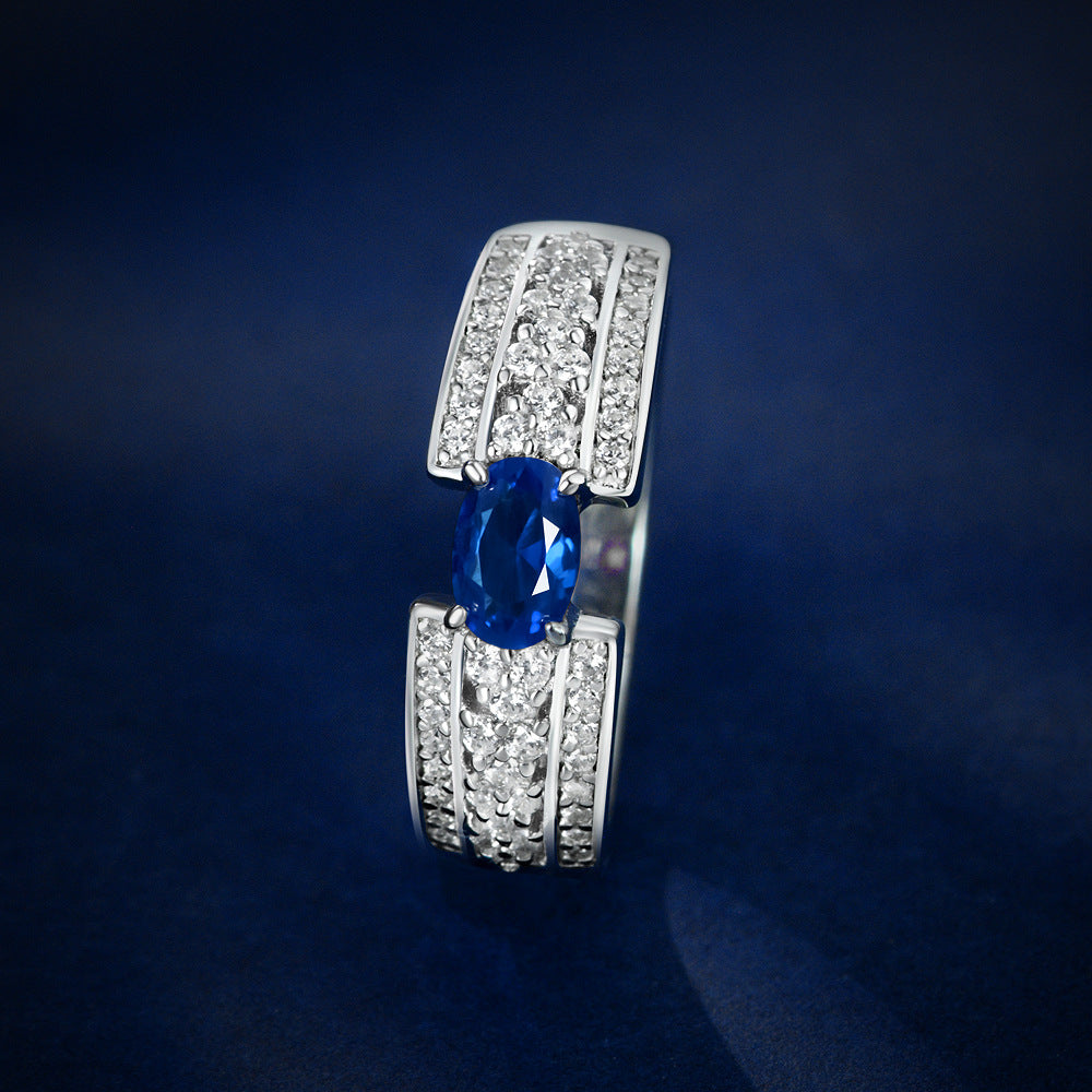 0.5 Carat Oval Gemstone Ring – Ruby, Sapphire & Emerald Options, 4×6mm Sterling Silver 2025 Collection