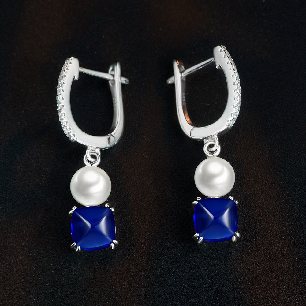 925 Silver Earrings Sterling with pearl