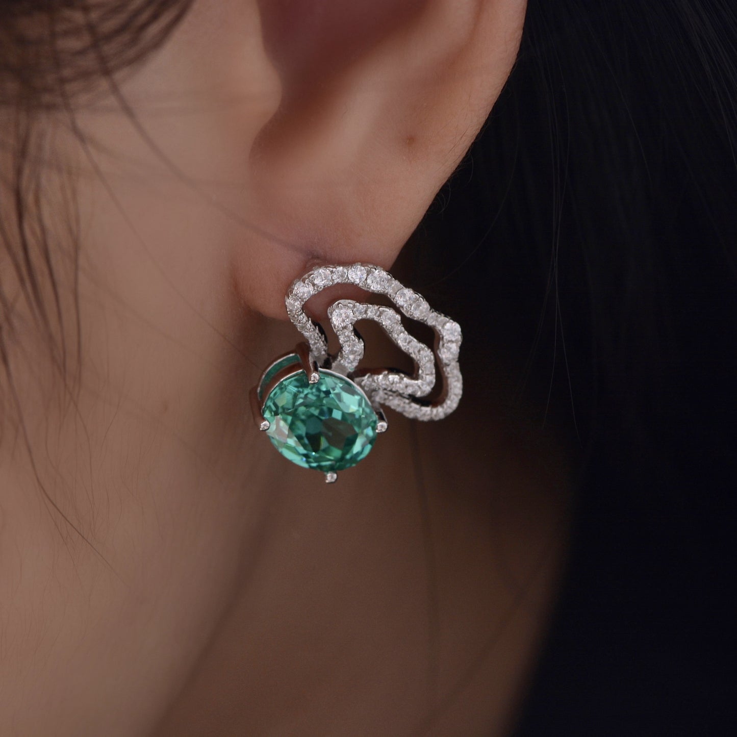 2025 New S925 Sterling Silver Stud artistic