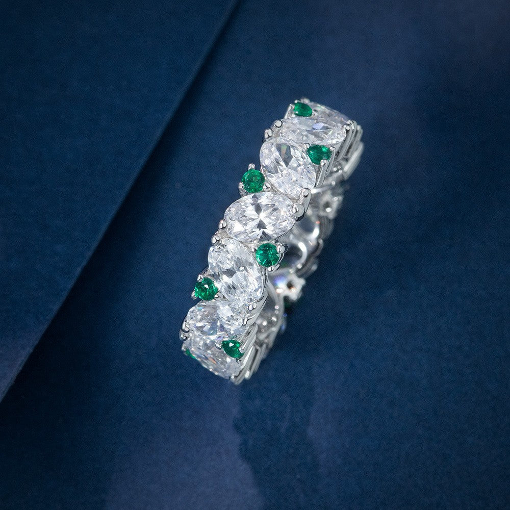 2025 New Arrival: S925 Sterling Silver Ring Emerald