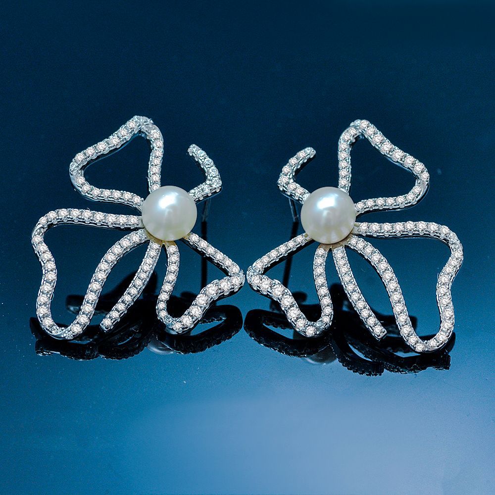 925 Sterling Silver Earrings Natural Pearl Stud Earrings - Elegant & Versatile Daily Wear