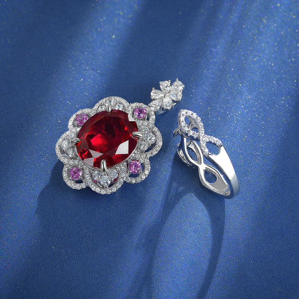 15 Carat Oval Convertible Ring – S925 Silver 14×16mm 2025 European Retro Luxury Women’s Jewelry