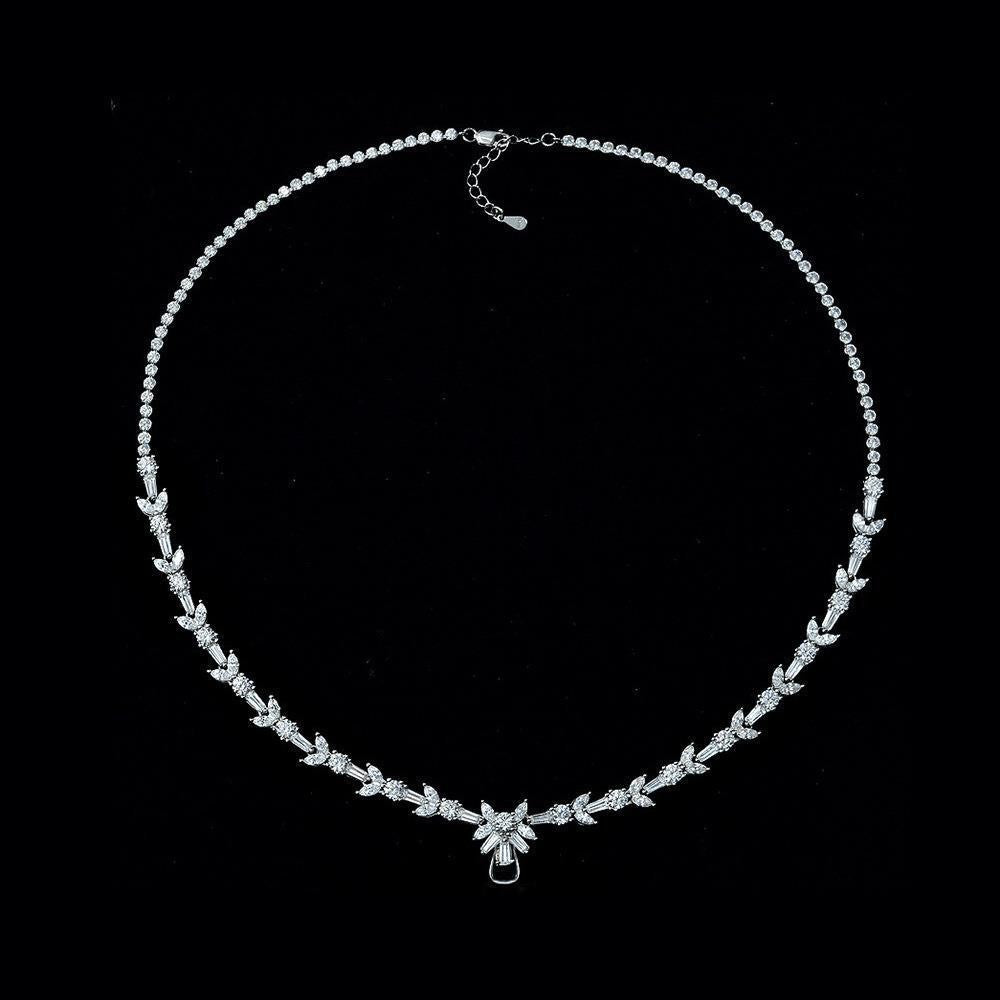 2025 New 0.5Ct Round 4mm S925 Sterling Silver Chain, 43cm (Pendant Not Included)