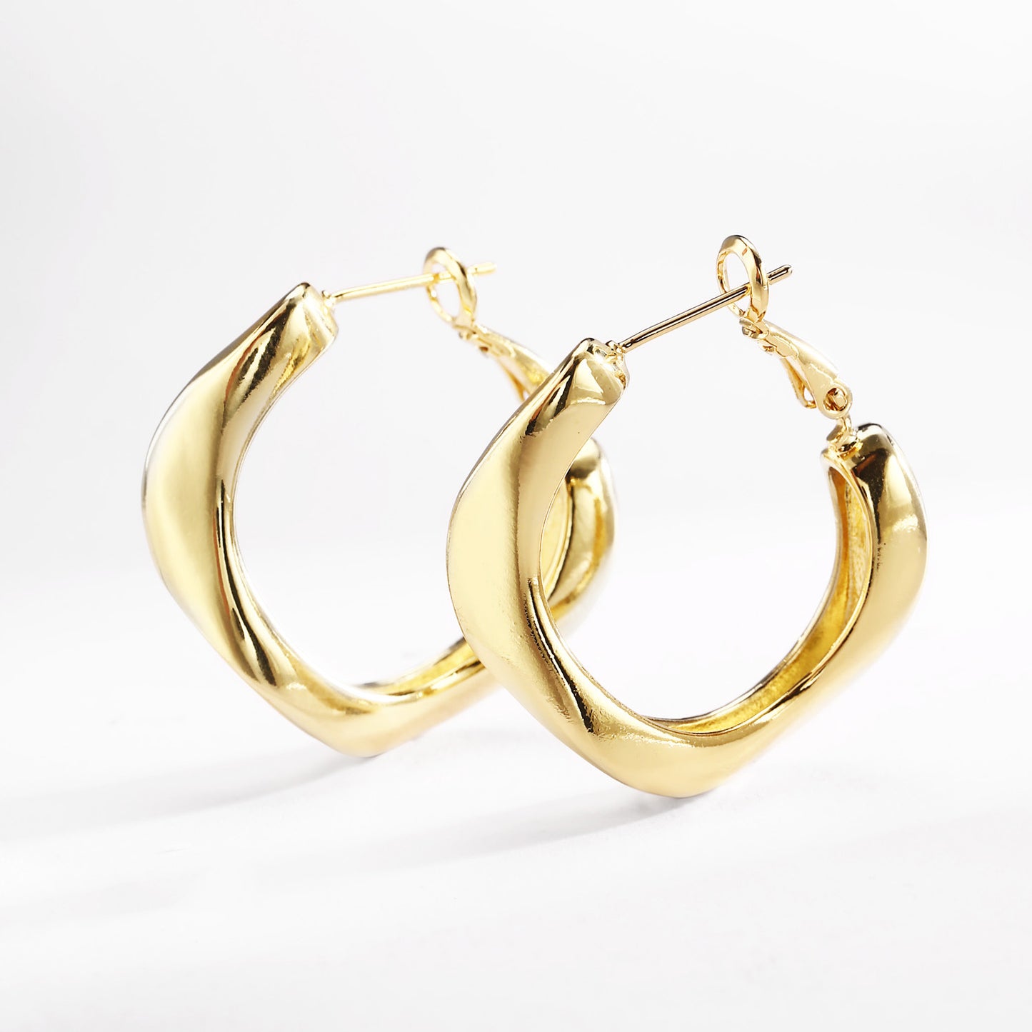 18K Gold plated Earrings Novel style clip