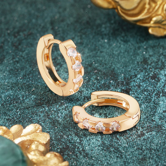 18k Gold plated earrings clip style