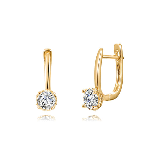 18k Gold plated earrings fashion