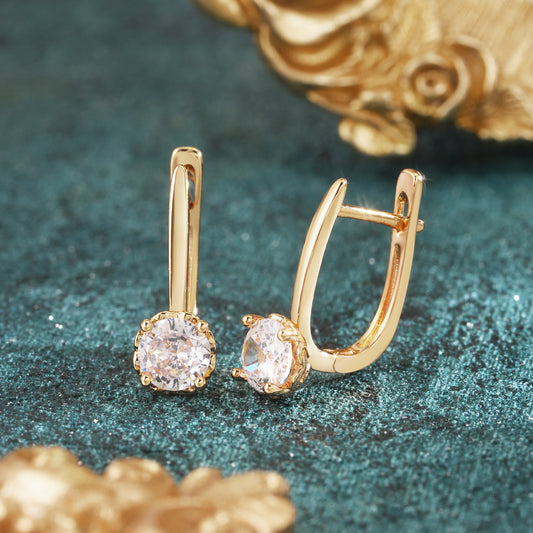 18k Gold plated earrings fashion