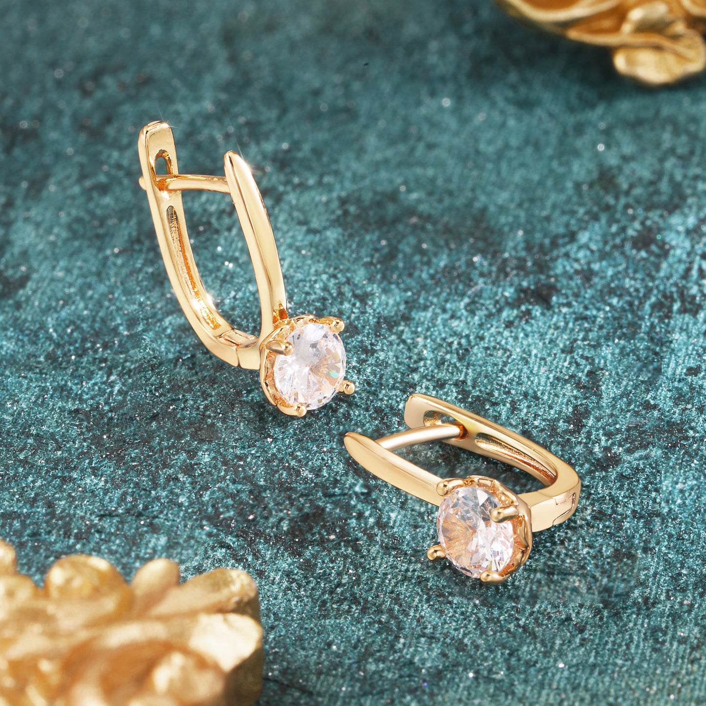 18k Gold plated earrings fashion