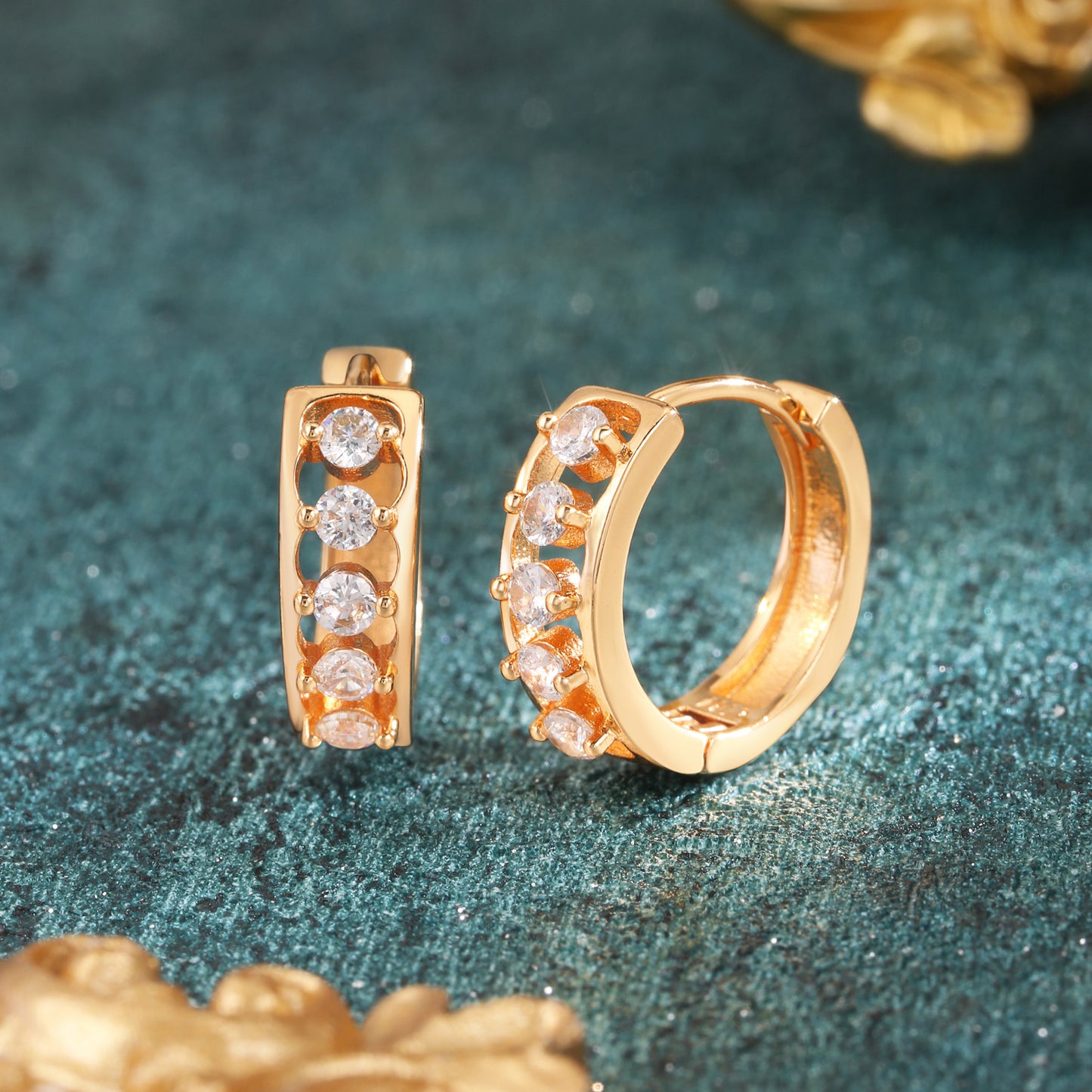 18k Gold plated earrings clip