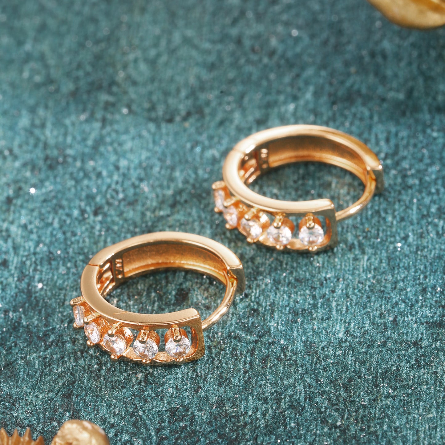 18k Gold plated earrings clip