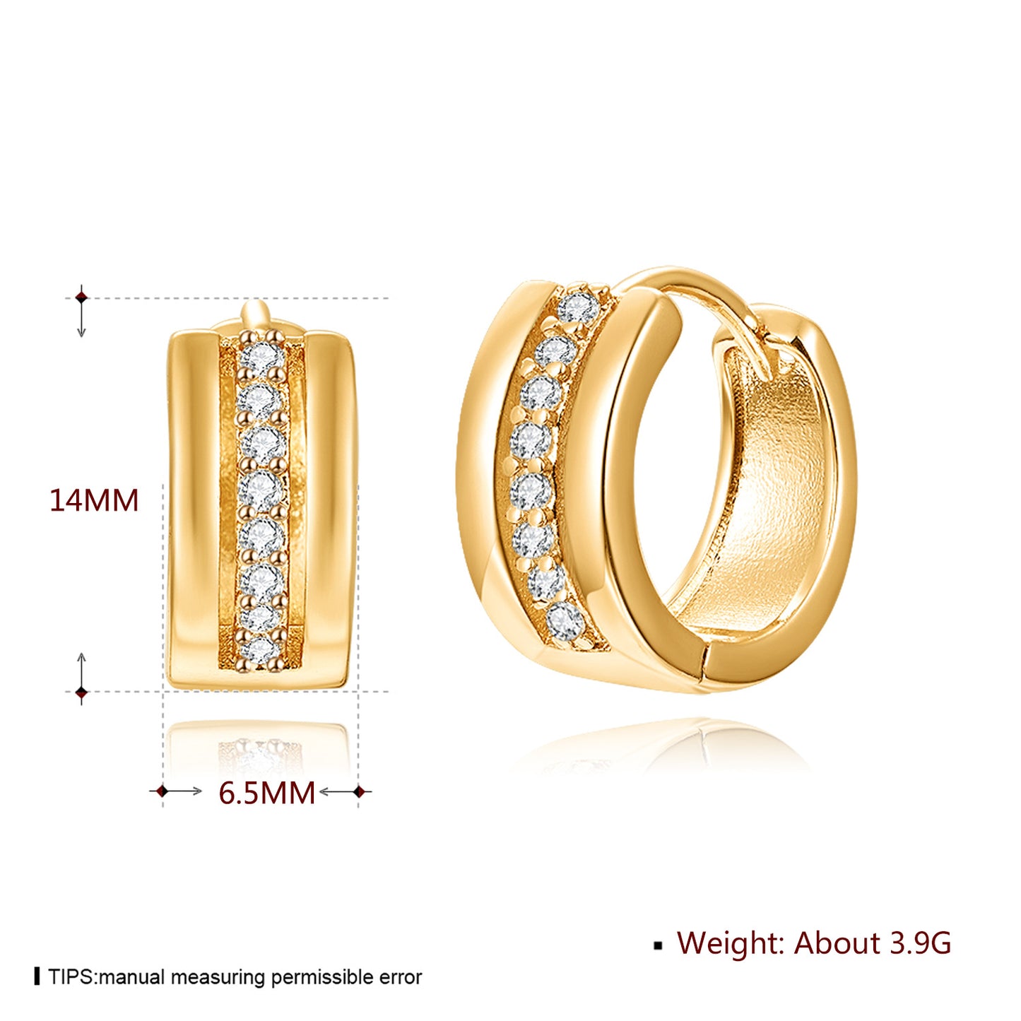 18k Gold plated earrings