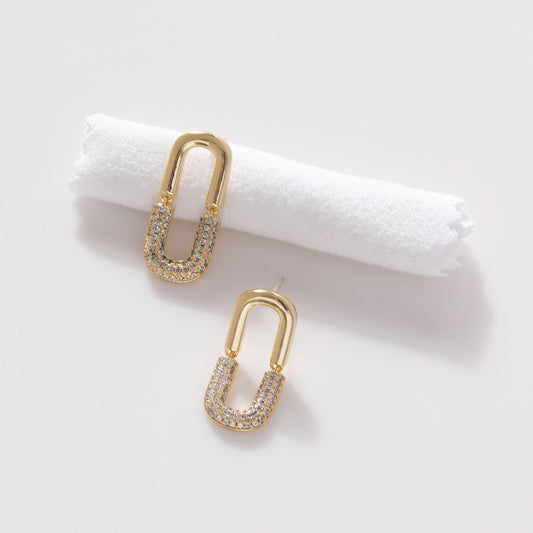 Sterling Silver Earrings 18K Gold Plated Earrings Stud Earrings