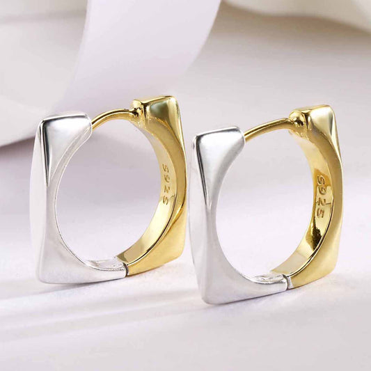 Sterling Silver Earrings 18K Gold Plated Earrings Huggie Earrings Hoop Earrings
