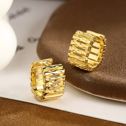 Sterling Silver Earrings 18K Gold Plated Earrings Huggie Earrings