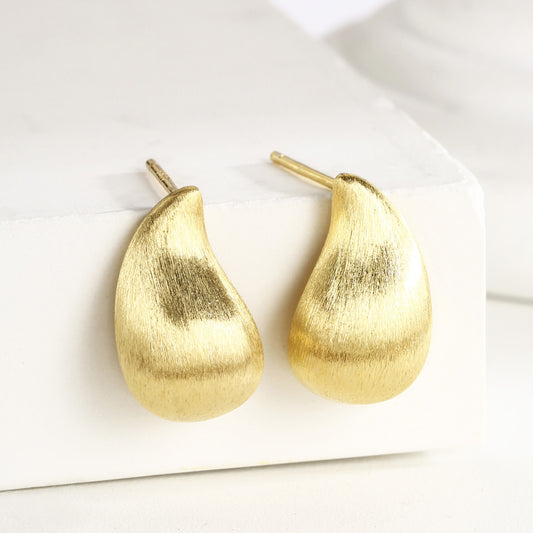 Sterling Silver Earrings 18K Gold Plated Earrings Stud Earrings
