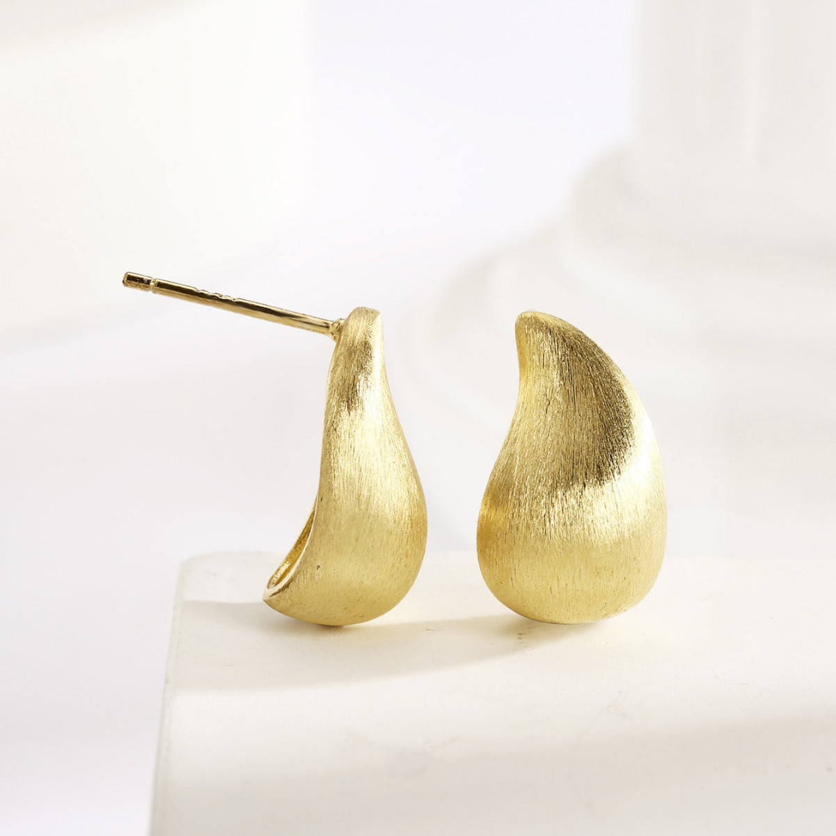 Sterling Silver Earrings 18K Gold Plated Earrings Stud Earrings
