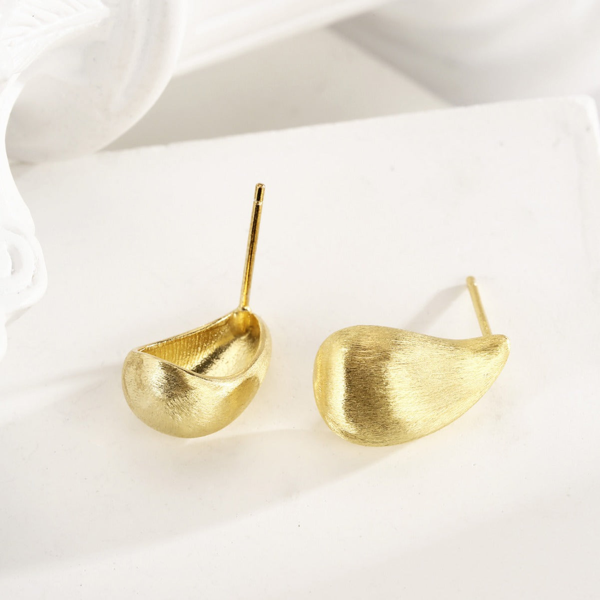 Sterling Silver Earrings 18K Gold Plated Earrings Stud Earrings